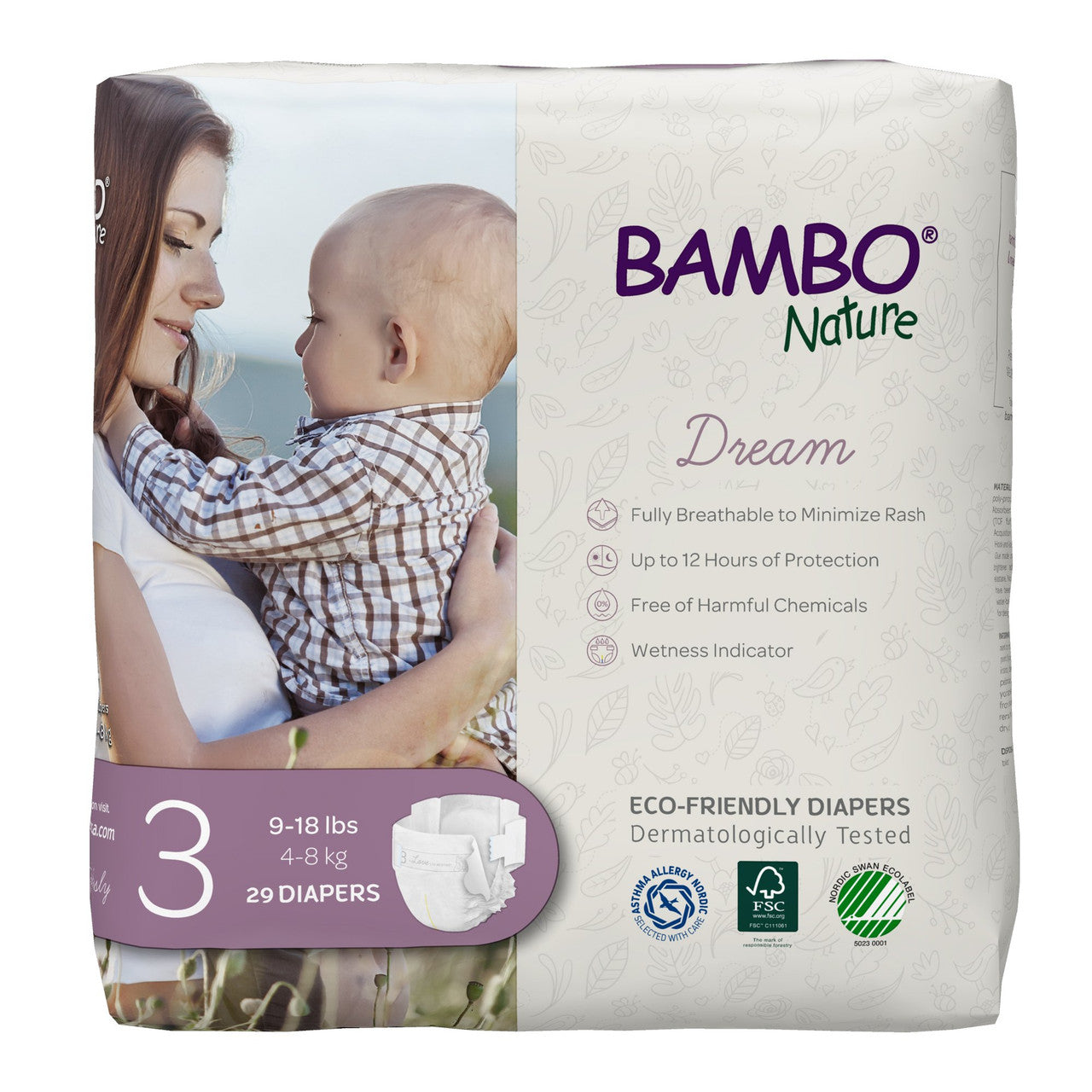 BMBNAT DIAPERS SIZE 3 ( 6 X 29 OZ )-0