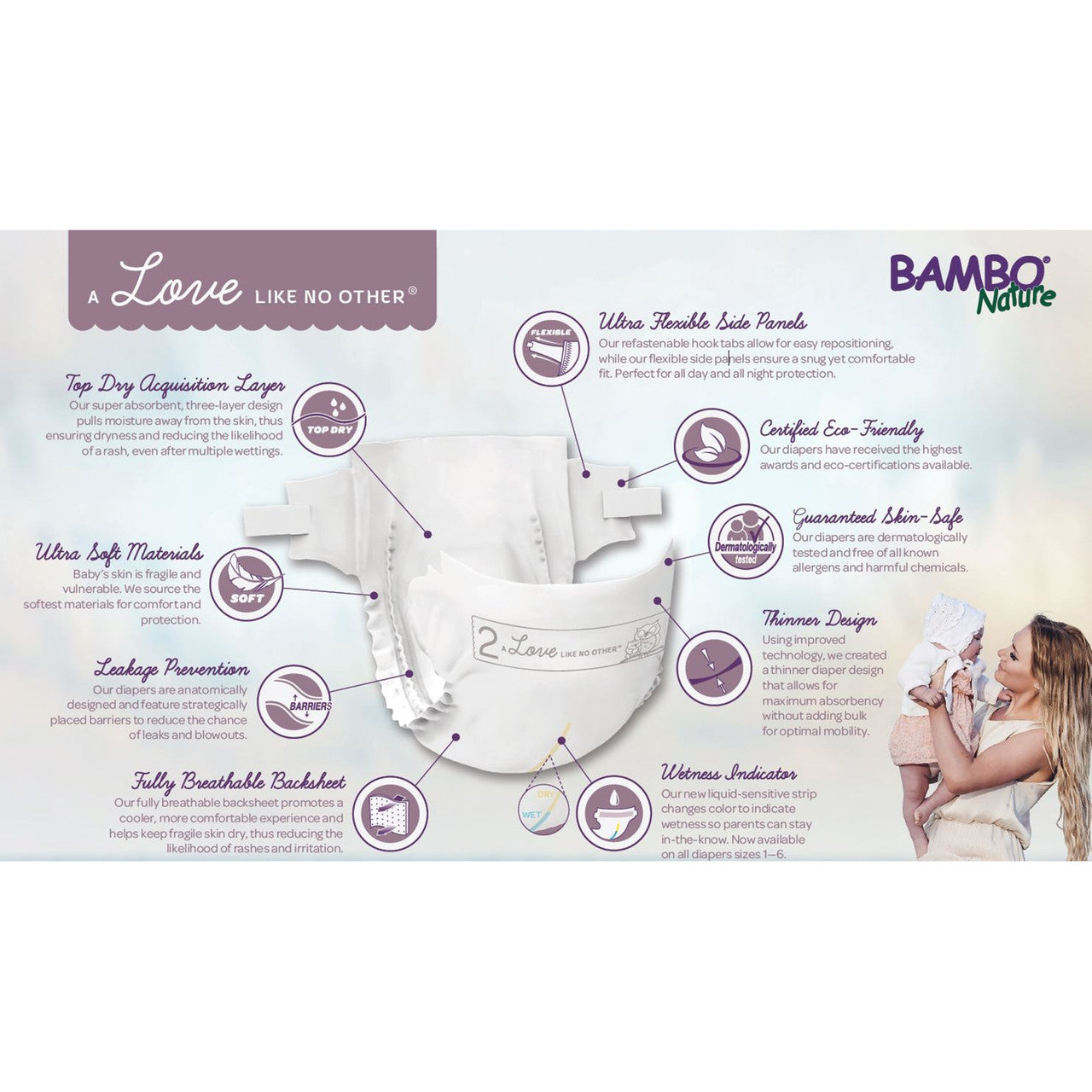 BMBNAT DIAPERS SIZE 4 ( 6 X 27 OZ )-5