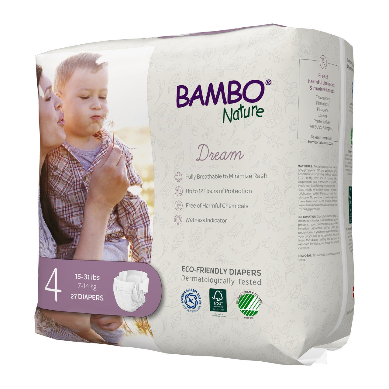 BMBNAT DIAPERS SIZE 4 ( 6 X 27 OZ   )-3