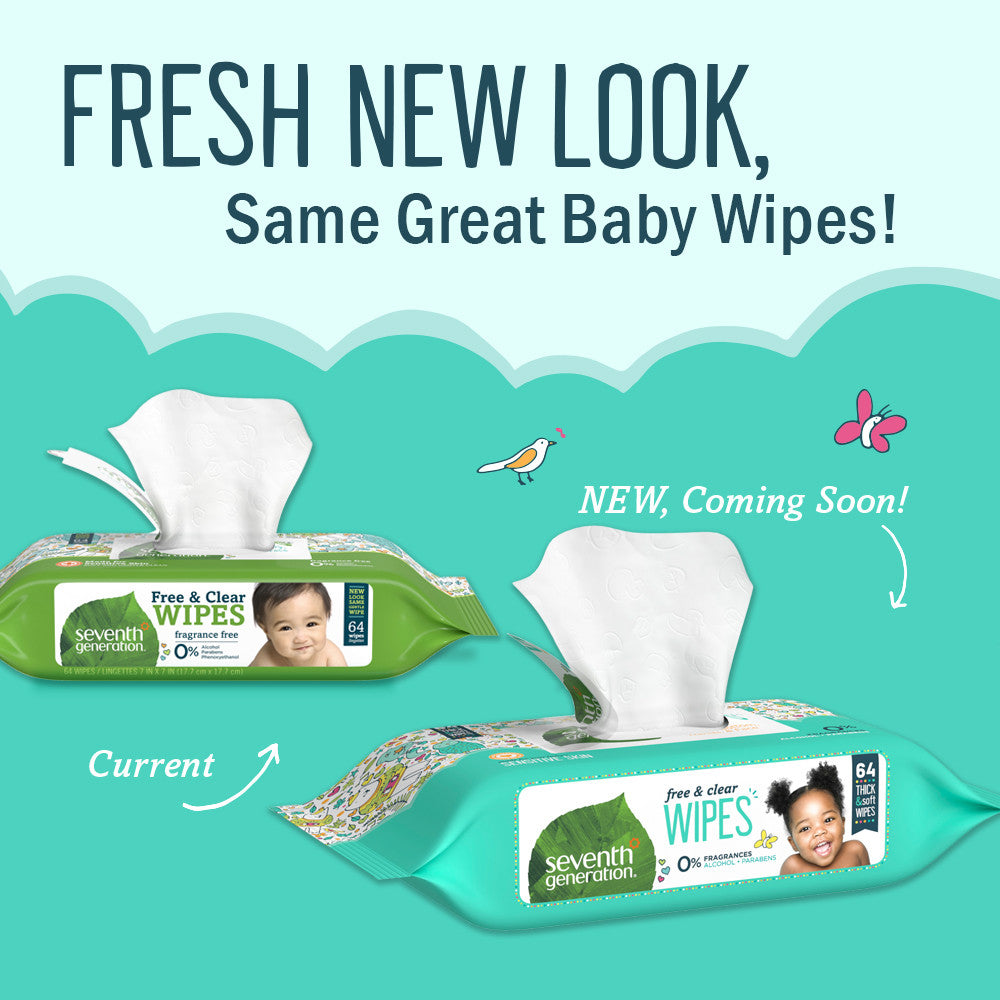 Seventh Generation F&C Baby Wipe Refil (3x256 CT)-6